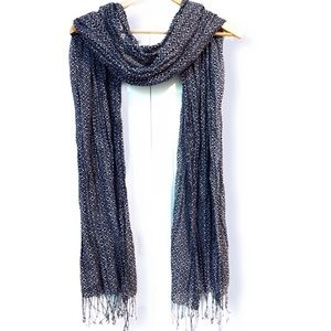 Land’s End Scarf with fringed ends.